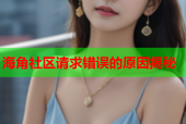海角社区请求错误的原因揭秘
