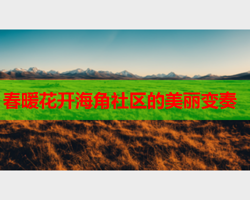 春暖花开海角社区的美丽变奏  第2张