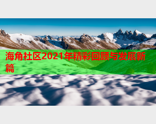 海角社区2021年精彩回顾与发展新篇  第2张